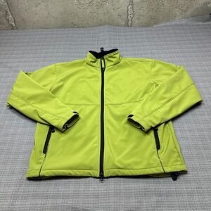 Clique Jacket Men Large Softshell Dusty Green Full Zip Golf Hiking Outdoor Lined